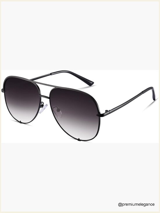 UV400 Aviator Sunglasses Unisex Metal Frame Flat Lens